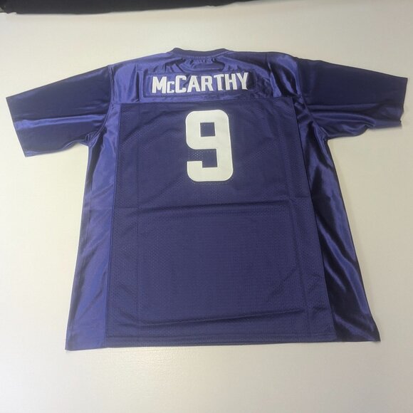 NWOT Vikings J.J. McCarthy #9 Jersey Size XL Purple and White Mesh - Picture 1 of 9